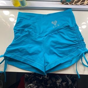 CLS sportswear blue booty scrunch shorts